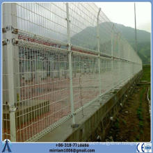 hot dipped galvanized or powder coating double loop welded wire mesh fence factory